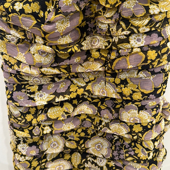 NWOT ZARA OFF THE SHOULDER FLORAL DRESS - Picture 2 of 2